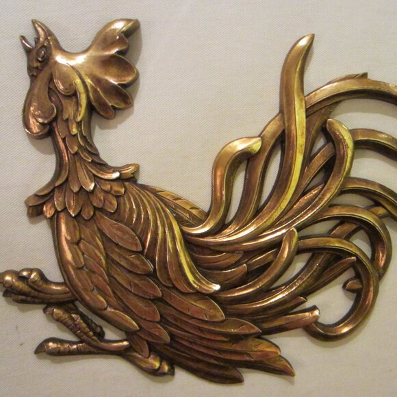 Golden Roosters Syroco USA Mid Century Composed Decor - Picture 11 of 12
